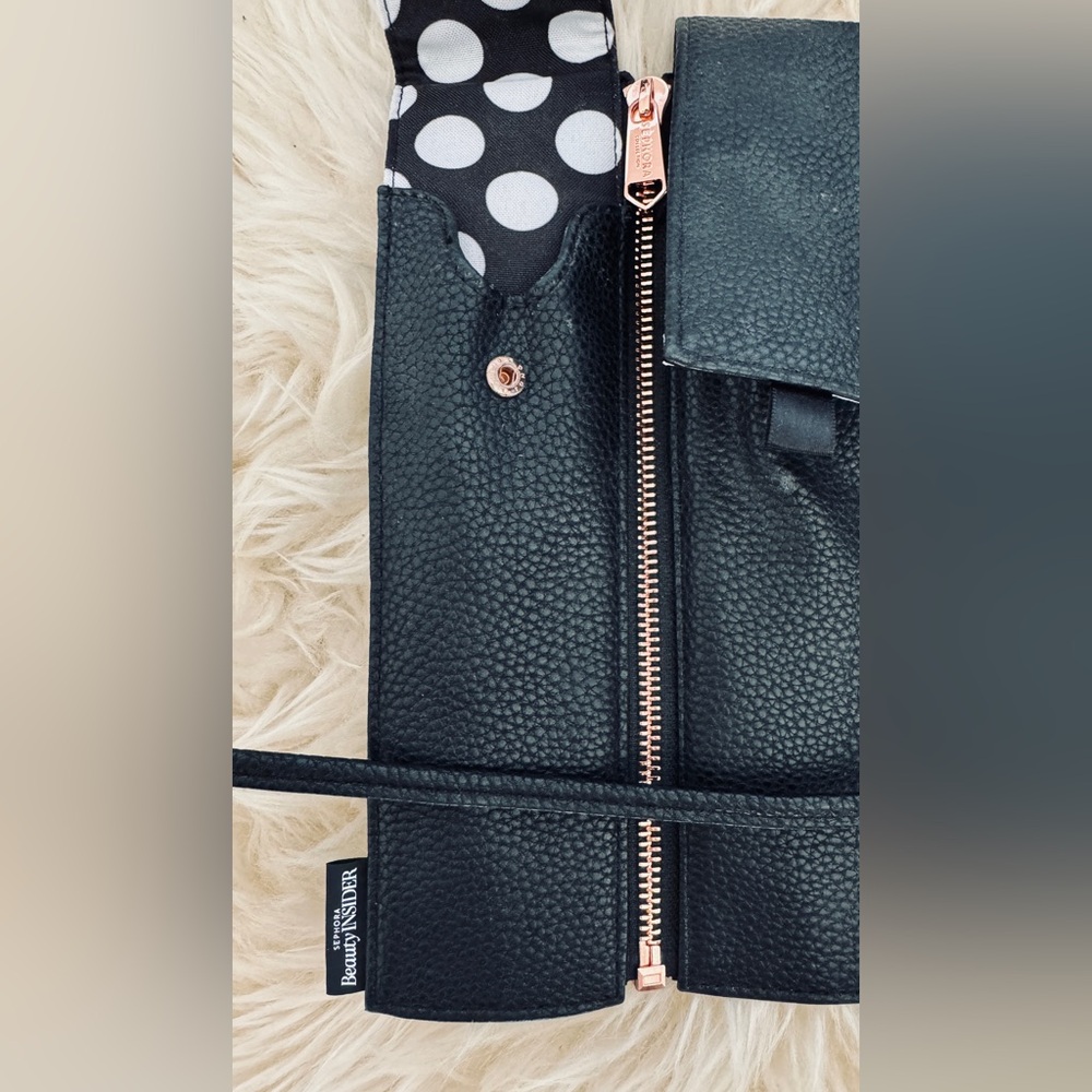 SEPHORA Beauty Insider Make Up Brush Roll Up Zipper Case - Picture 2 of 5